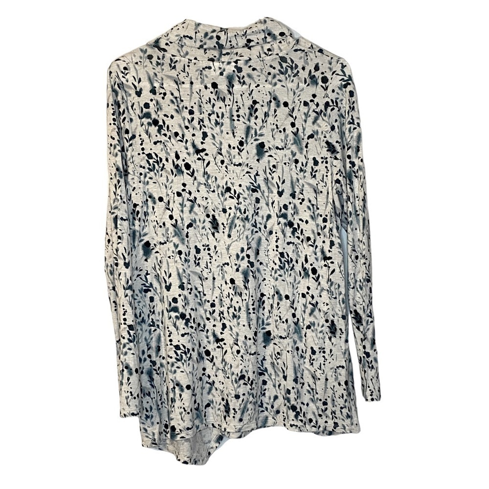 J Jill Luxe Tencel turtleneck asymmetrical hem top womens small petite - Picture 2 of 7